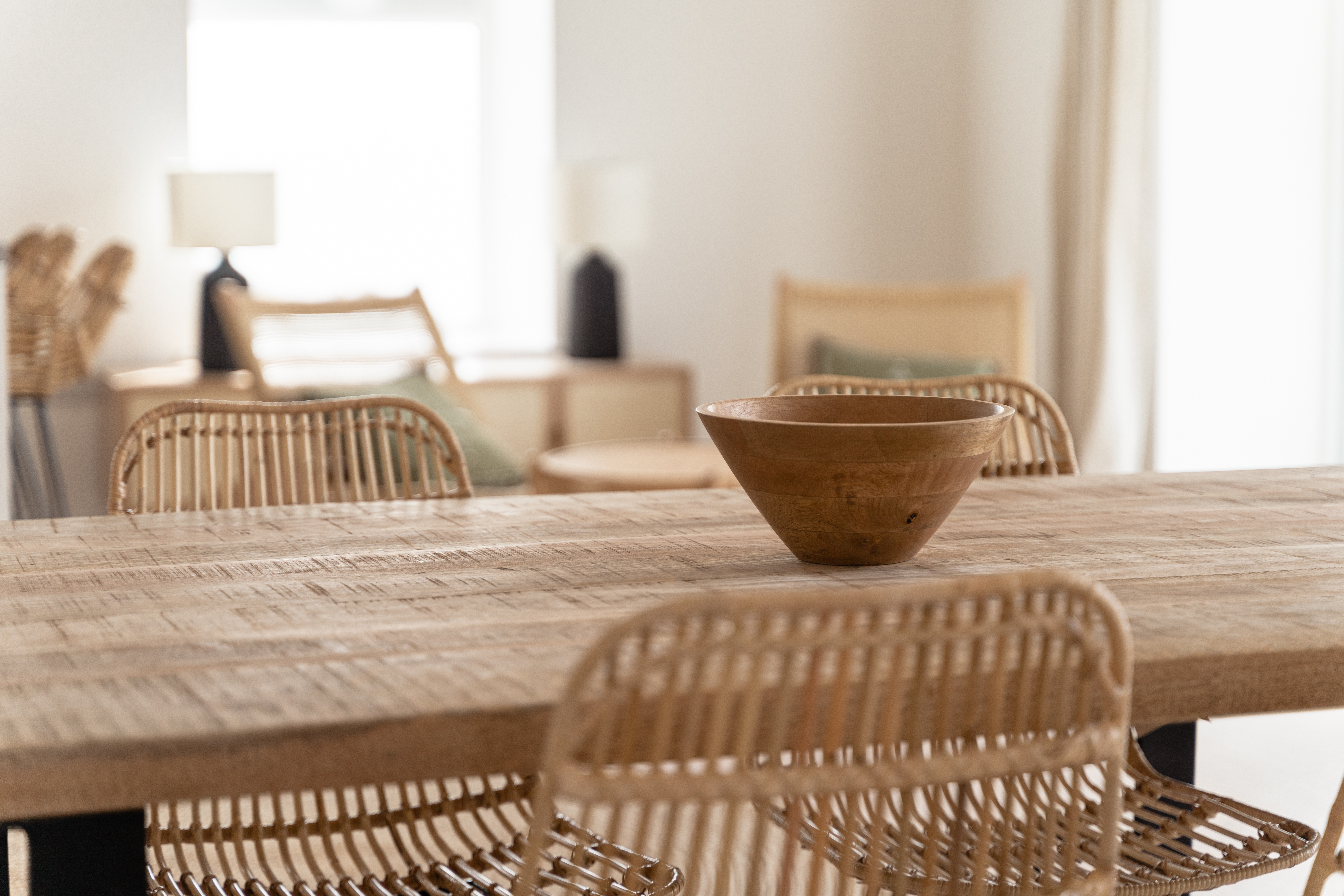 The dining table